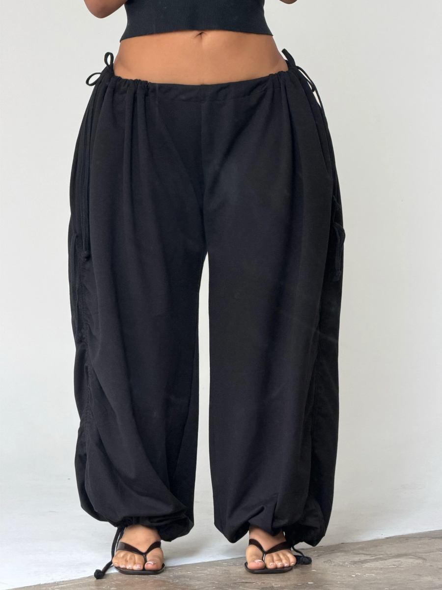 Adjustable Waist Loose Pants