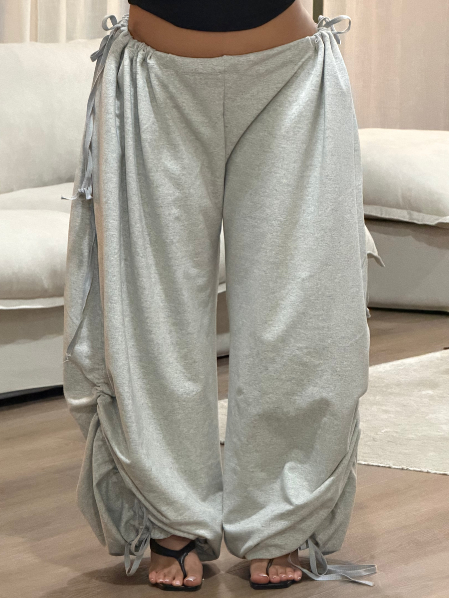 Adjustable Waist Loose Pants