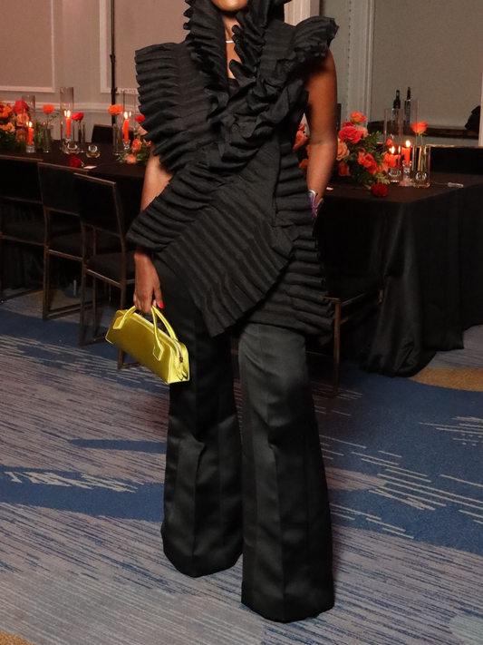 Asymmetric Pleated Top