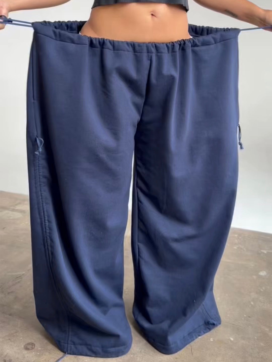 Adjustable Waist Loose Pants