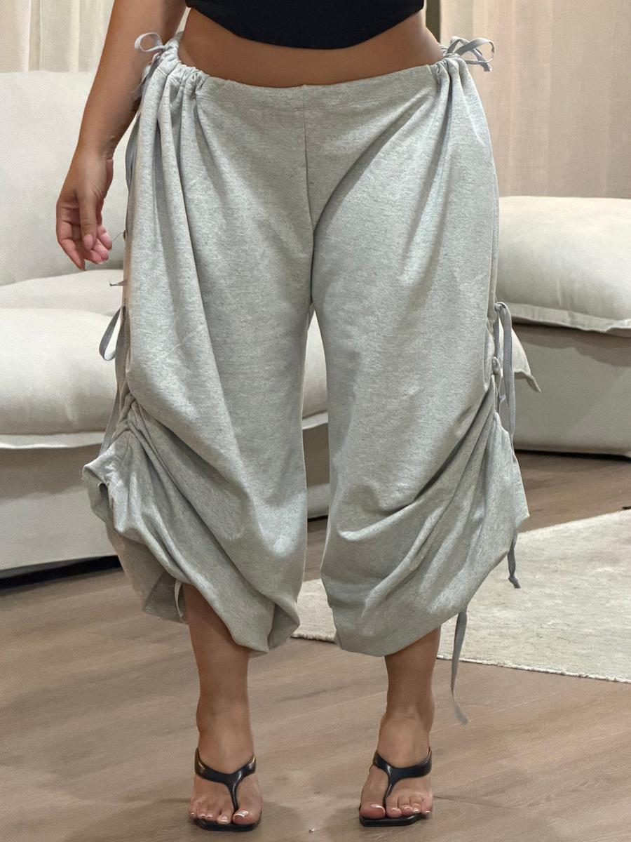 Adjustable Waist Loose Pants