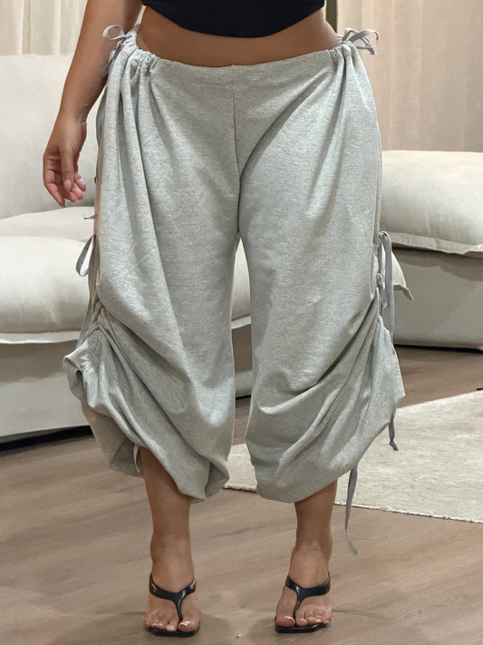 Adjustable Waist Loose Pants