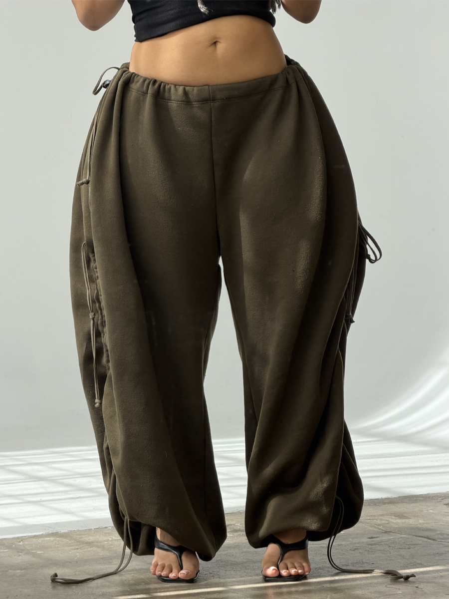 Adjustable Waist Loose Pants